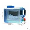 Portable Water Container Builtin Faucet Large Capacity Carrier LeakResistant Seal for Campers,
