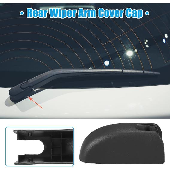 ACROPIX Car Rear Windshield Wiper Arm Nut Cover Cap Fit for Toyota Highlander - Pack of 1 Black