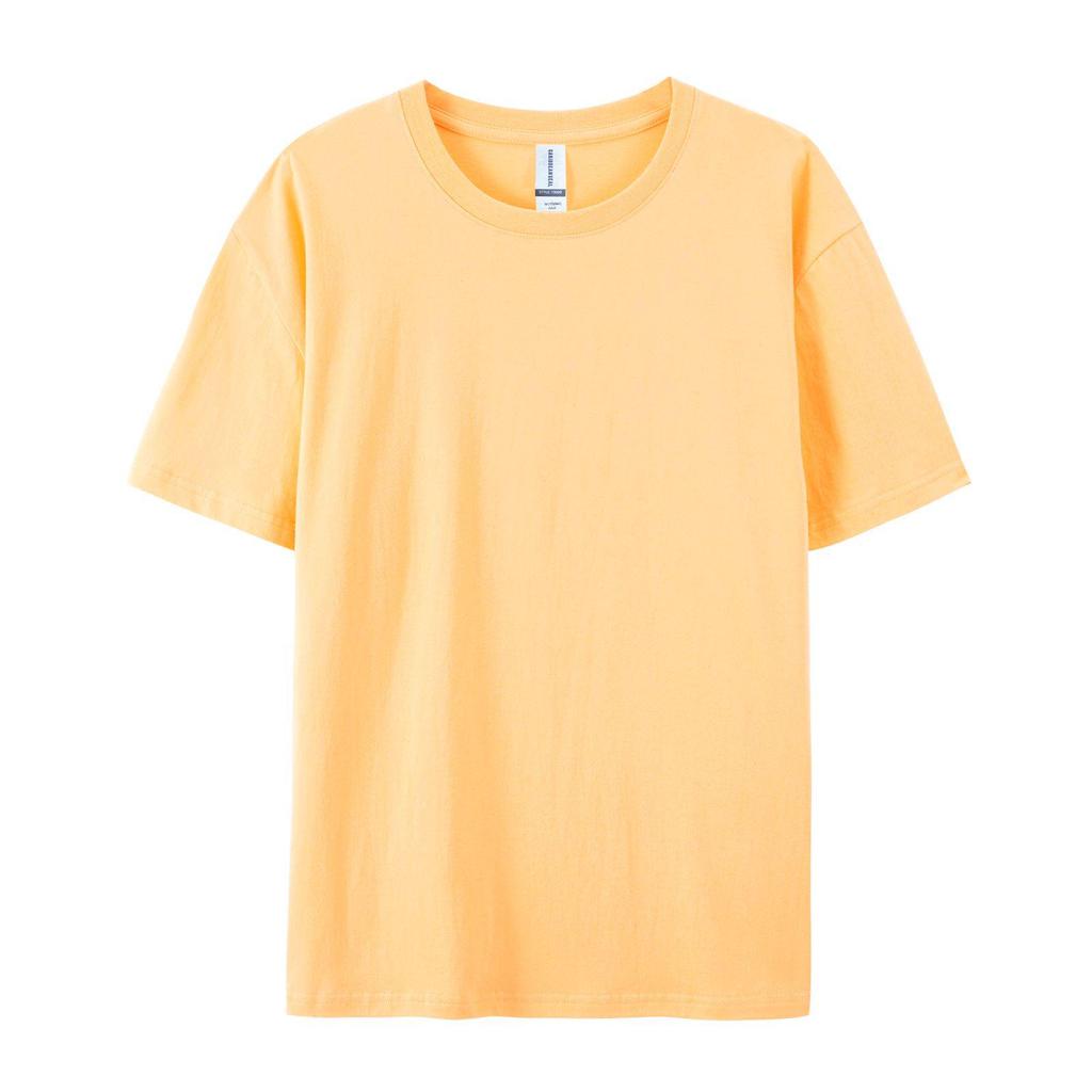 T-shirt Unisex Cotone Girocollo Manica Corta Vestibilità Larga - Colore Unito Traspirante per l'Estate