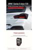 LED Flowing Turn Signal Taillight for BMW 1 Series Hatchback (2015-2018) F20 Modified CLS Rear Assembly