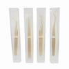 New Design Rose Gold Slanted Tip Eyelash Clip and Eyebrow Comb Tweezers Stainless Steel Beauty Tools