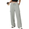 Pantalones de chándal de pierna ancha para mujer Pantalones cargo Cintura alta Pantalones de chándal Joggers holgados Pantalones largos casuales con bolsillos