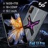 Ігровий планшет Pad 17 Pro 5G 16 ГБ+1 ТБ 10,1 дюйма Android 15 Дека-ядерний 18 МП+32 МП Камера 2560x1600 Дисплей