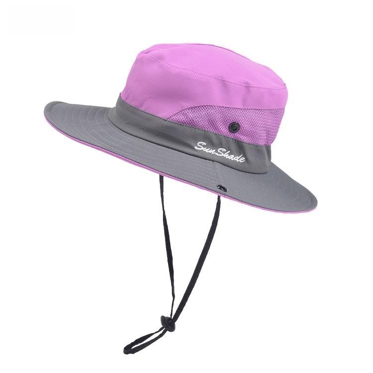 Summer Outing Hat For Women With Large Brim Sun Protection And Breathable Polyester Fabric