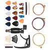 36PCS Set Guitar Strings Changing Accessories Including Capo Winder Cutter Thumb Pick Nut Bridge