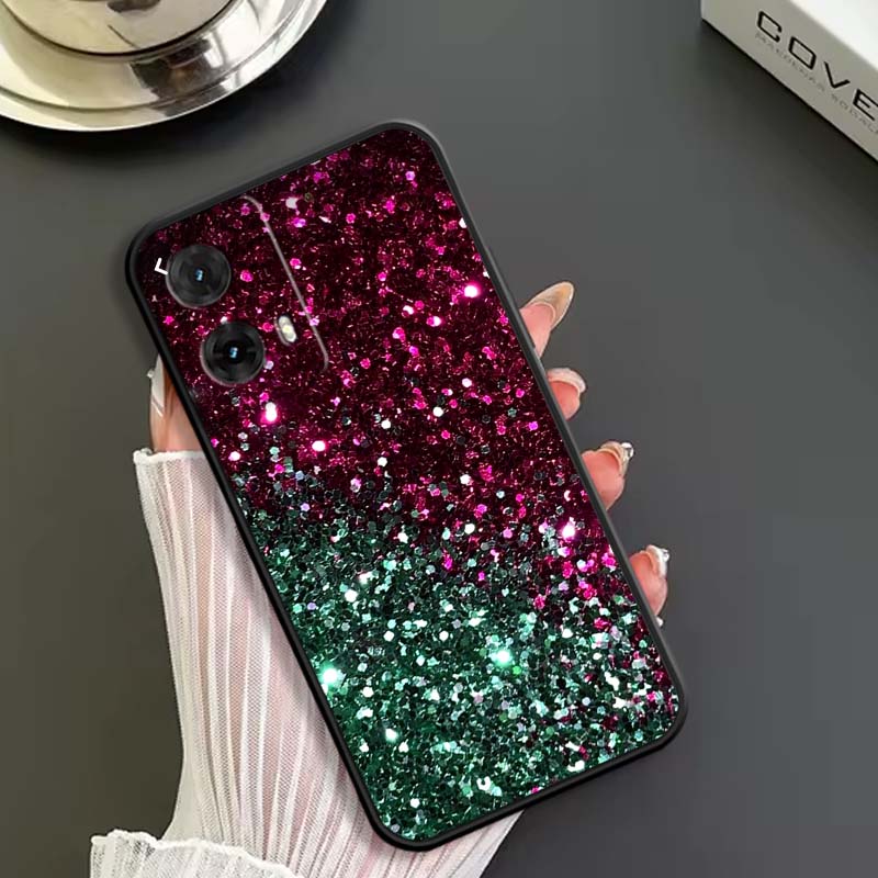 Shining creative patterns For Motorola G85 Edge 50 G24 G35 G14 G04 40 G72 G34 G G54 G13 G32 5G Black Phone Case