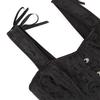 Black Double Strap Women's Waist Cincher Corset Body Shaper