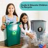 Trash Bin Stickers Waterproof Recycle Bin Vinyl Decals Separate Trash Dustbin Car Trash Bin Garbage Cans Kitchen Accessories