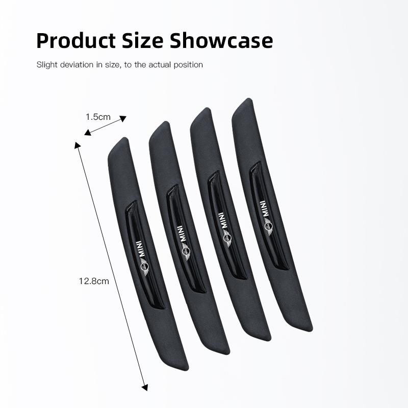 BLF1 4Pcs Car Door Anti-collision Strip Protection Sticker For Mini Cooper JCW Works R56 R50 F54 F55 F56 F57 F60 R52 R53 R55 R57 R58