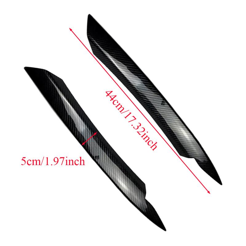 For VW Passat B7 2010 2011 2012 2013 2014 Car Glossy Black Headlight Eyebrow Eyelid Cover Decorative Trim