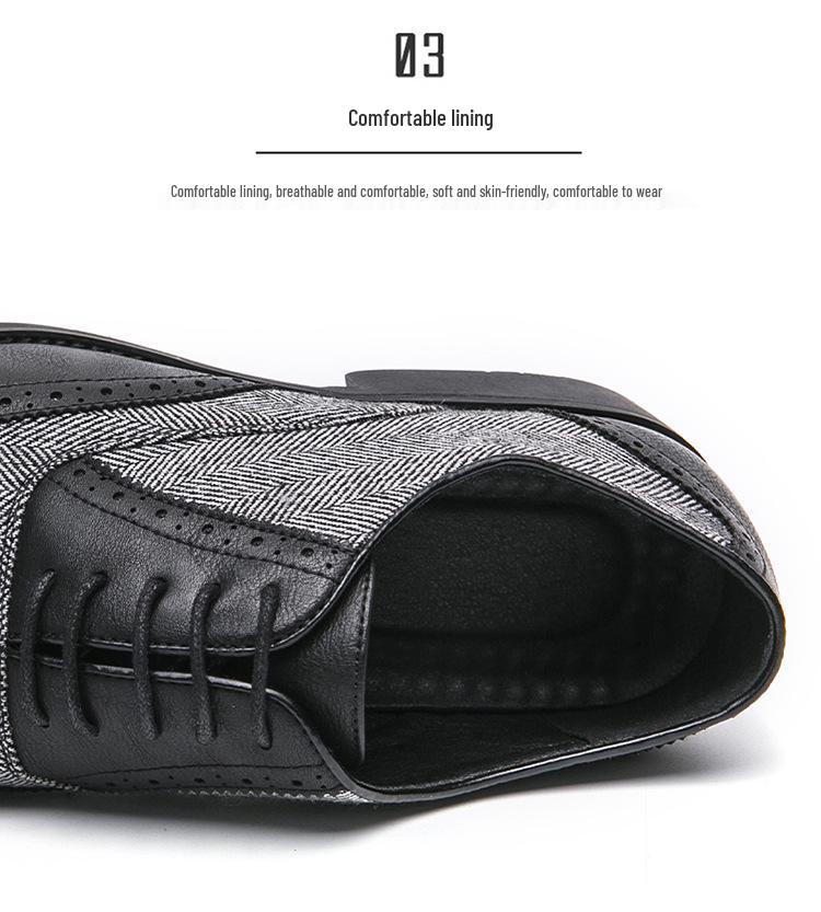 Scarpe Derby da Uomo Colorblock in Pelle Intagliata - Punta Affusolata, Stringate, Taglie Forti, Formali & Casual