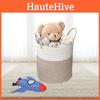 Rope Cotton Woven Storage Basket With Handles For Dirty Clothes Storage Home Use