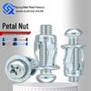 Czech Petal Nut Anti-theft Aluminum License Plate Bolt and Rivet Nut Set