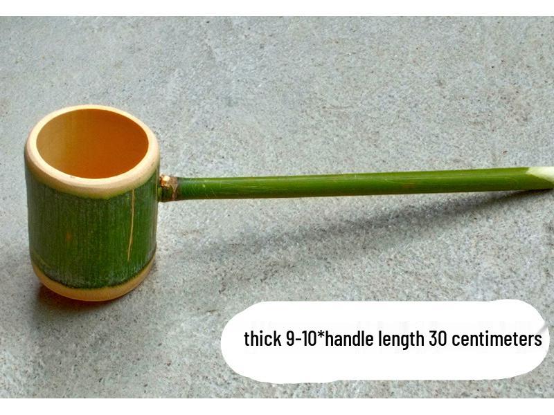 Bamboo Water Ladle and Spoon Set - Eco-Friendly Bath or Toy Accessory