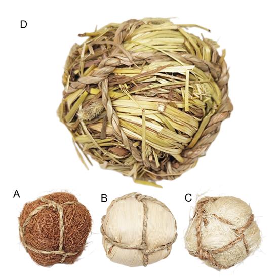 Molar Toy Natural Smell Relieve Anxiety Healthy Hamster Parrot Molar Ball Toy