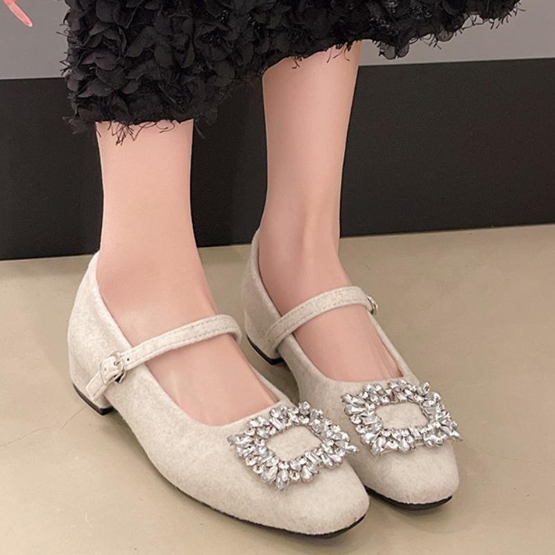 Fashion 2025 Autumn New Woman Princess Leather Shoes Fashion Korean Style Soft Bottom Anti-slippery Versatile Female Wedding Dress Shoes
