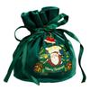 Antlers Christmas Eve Gift Bag Santa Claus Gift Drawstring Pouch Christmas Candy Bag  Home Decor
