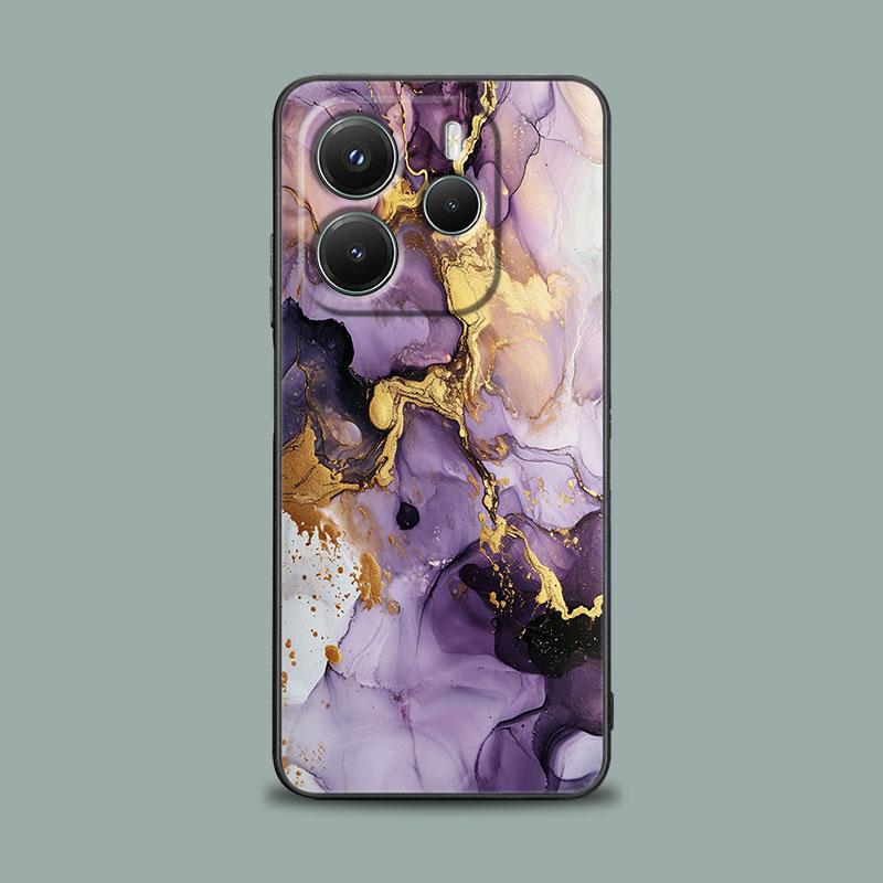 Phone Case for Xiaomi Redmi 15C 14C 12C 13C 4G Redmi Note 15 14 13 12 11 10 Pro Plus 5G Cover Watercolor Abstract Marble Pattern