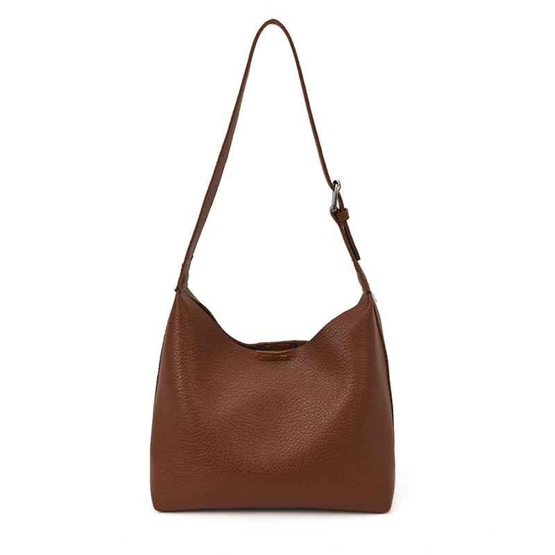 Large-capacity Casual Retro Bag Women's 2025 New High-value Simple Tote Bag Commuter Shoulder Messenger Bag Tide