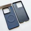 Business Sle Technology Woven Leather Magnetic Case for Motorola Signature Edge70 Ultra Fusion for Magsafe Charge Protect Cover