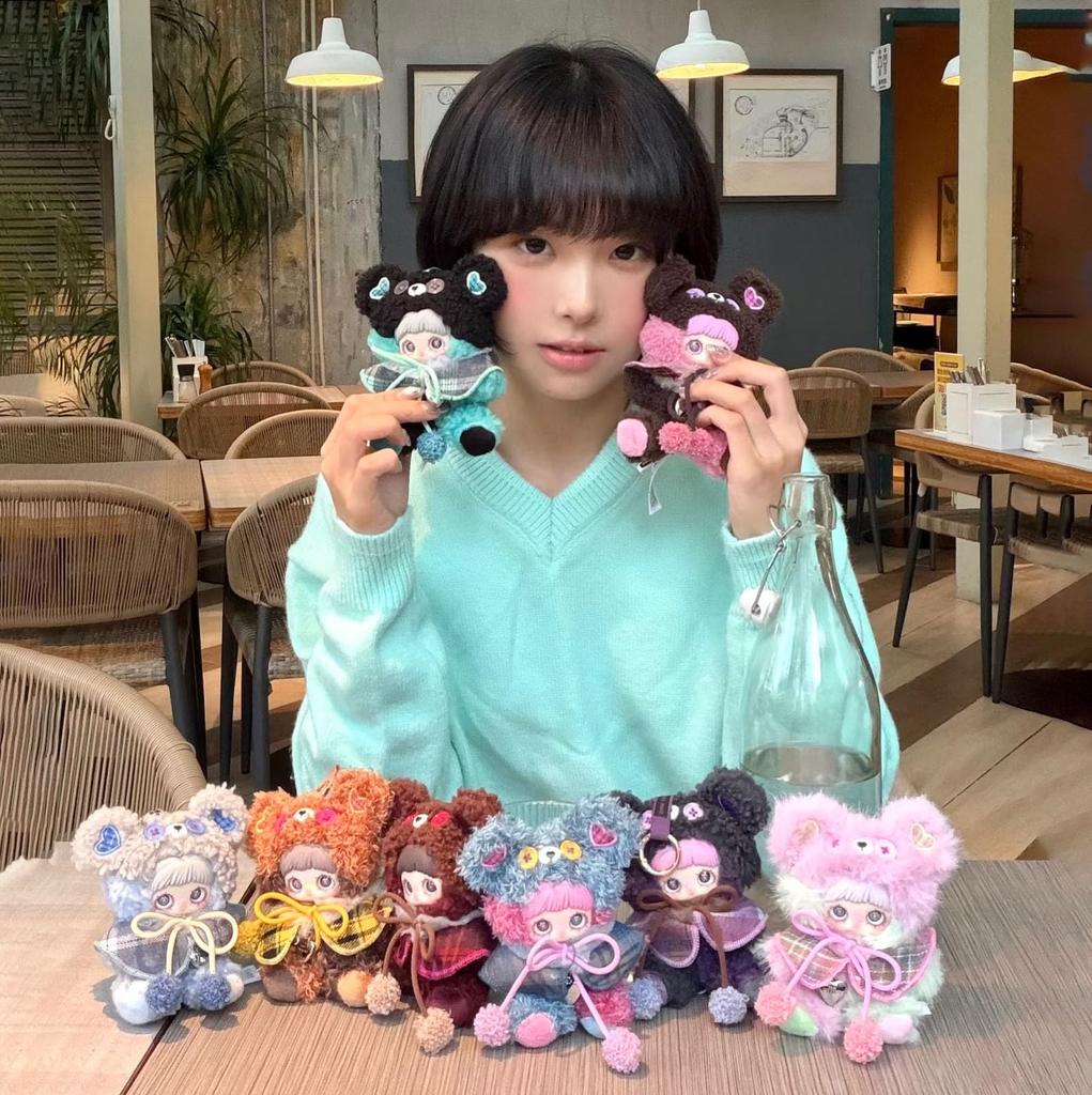 MayMei Cookie Bear Series Plush Toy Blind Box - Adorable Soft Bear-Shaped Accessory, Approx. 13cm, Bag Keychain, Collectible Toy, Birthday Gift (2 Ran