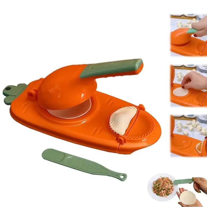 Household Dumpling Maker Dough Pressing Manual Tool Plastic Dumpling Making Moulds Dumpling Skin Machine Kitchen Accessories