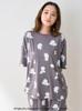 Gelato Pique Doraemon [Unisex] Good Morning/Good Night T-Shirt PUCT254206 CGRY S-M