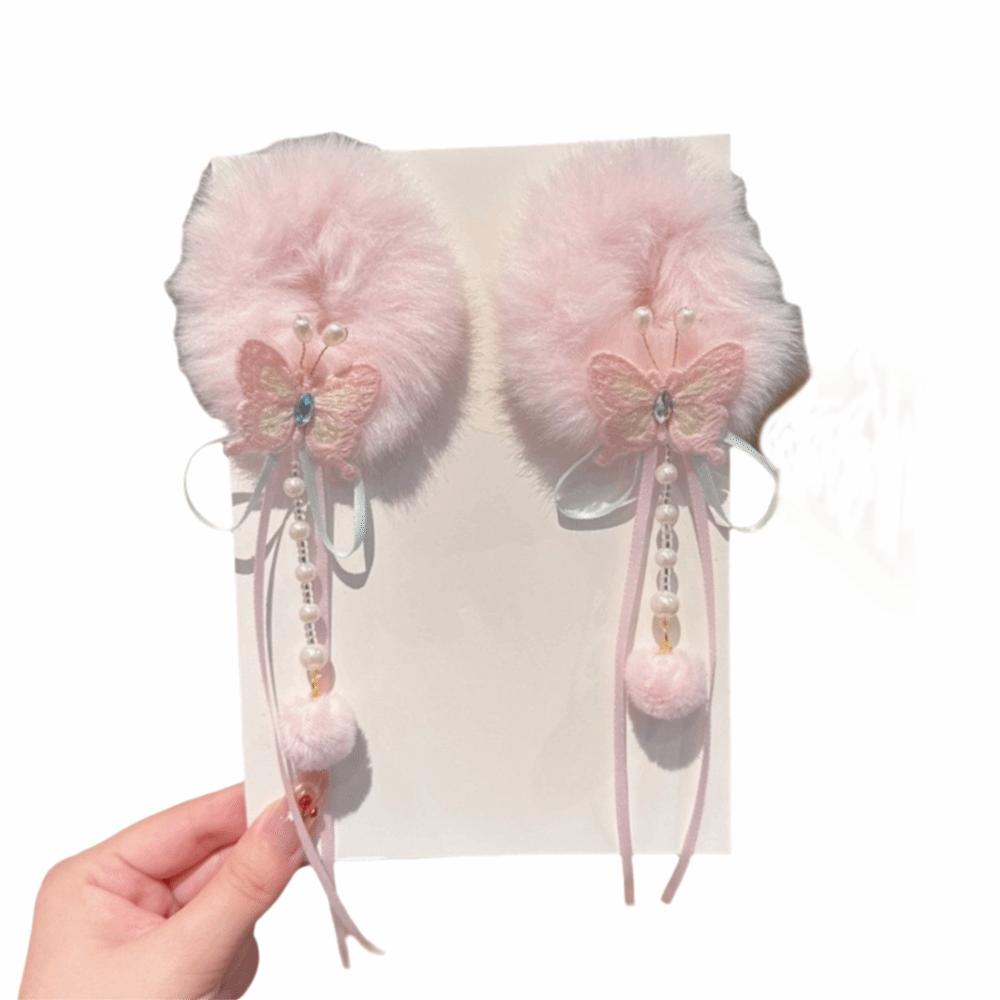 Traditional New Year Hair Ties Plush Children's Hair Ropes Celebration