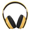 Headmounted Wireless Bluetooth Headset Foldable Stereo Sport Earphone Support Radio Mode(yellow )