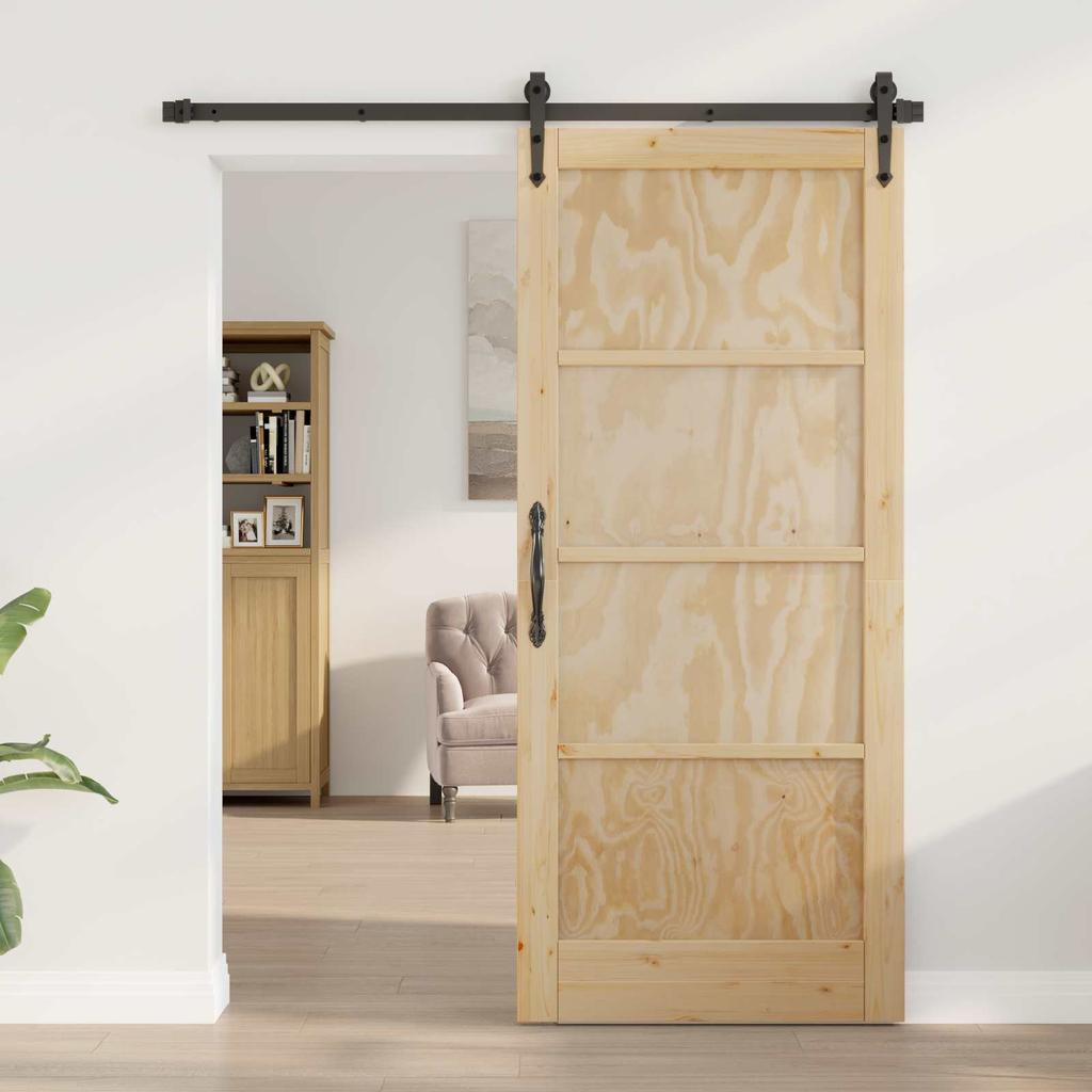 Interior Door Natural 86 X 198.5 Cm Plywood