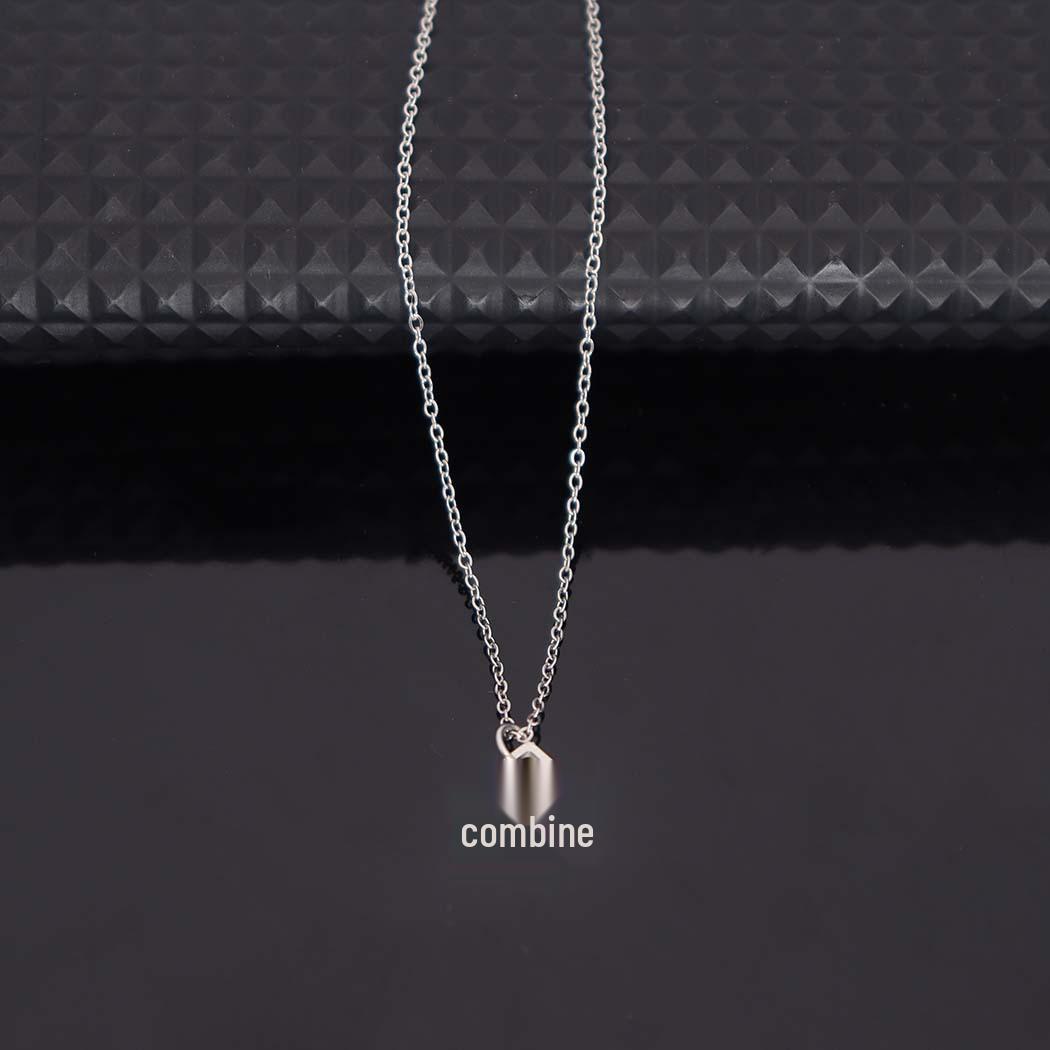 Fashionable Stainless Steel Clavicle Chain Necklace for Women - Versatile and Stylish Design серебряный