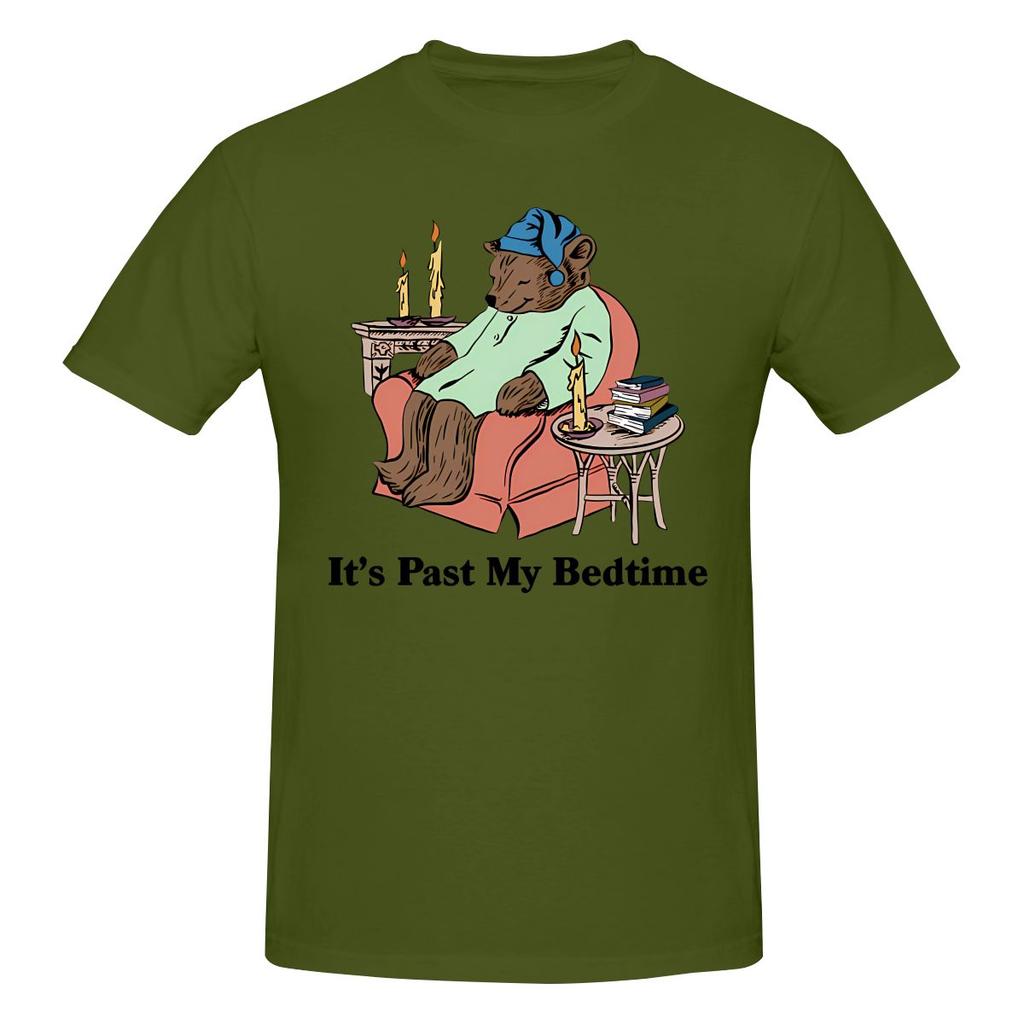 Funny It S Past My Bedtime Sleepy Bear Trendy Unisexs Printed Tshirt Unisex T Shirtvintage
