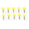 10Pcs American Type Hose Clamps With Handle Stainless Steel Hose Hoop Pipe Clips