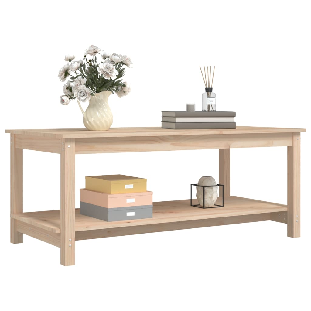 Coffee Table, 110x55x45 Cm, Solid Pine Wood