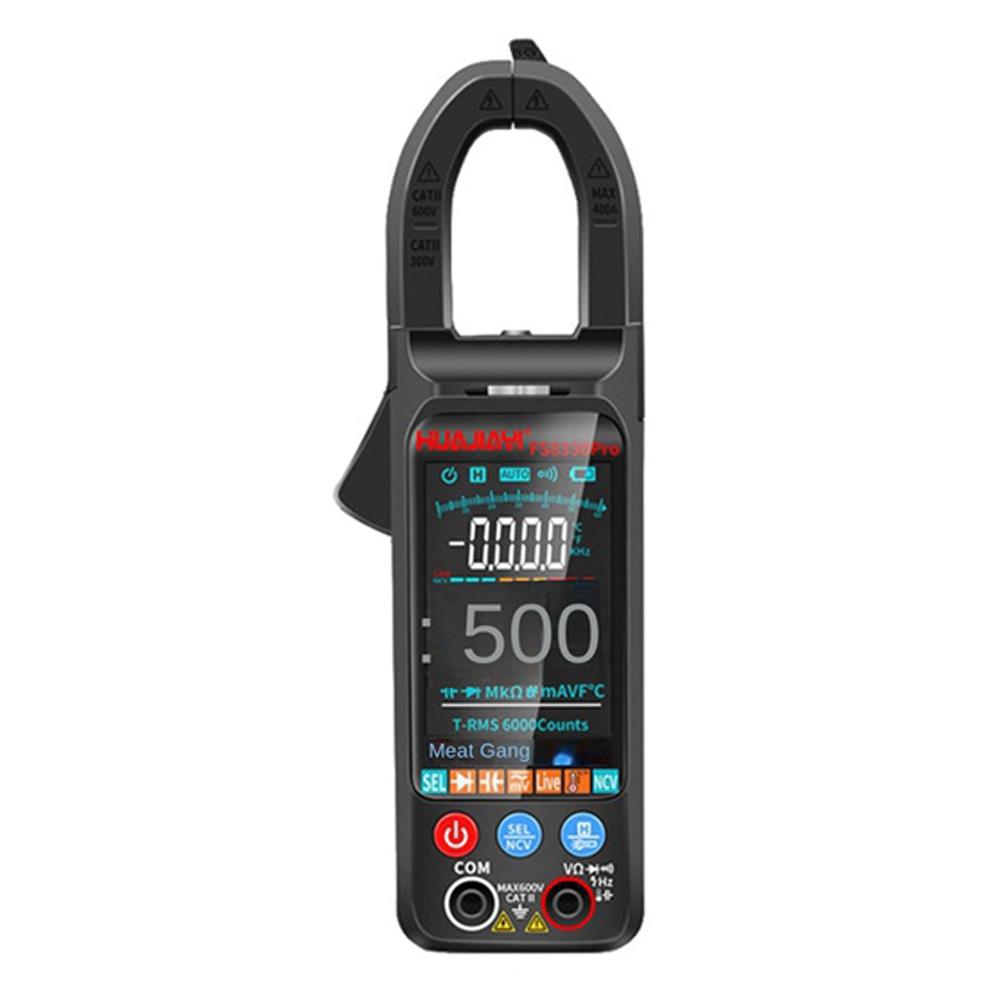 

2025+ FS8330Pro DC/AC Current Digital Clamp Meter 6000 Counts 400A Multimeter Large Color Screen Voltage Tester Car Hz Black China Mainland