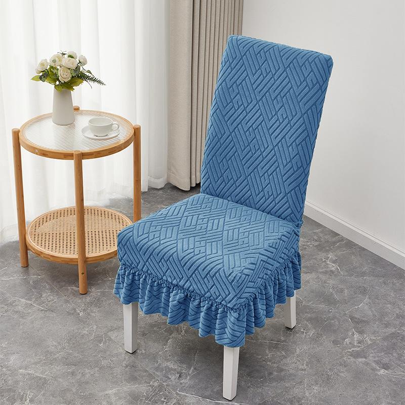 Elastischer Universal-Esszimmerstuhlbezug Neuer Stil Verdickter Esstischstuhlbezug Hockerbezug Stuhlkissen-Set Rückenlehne Integriert