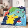PokeMon Anime Print Blanket Warm Comfortable Flannel Blanket Suitable for Bedrooms, Sofas, Beds, Chairs, Picnics, Travel