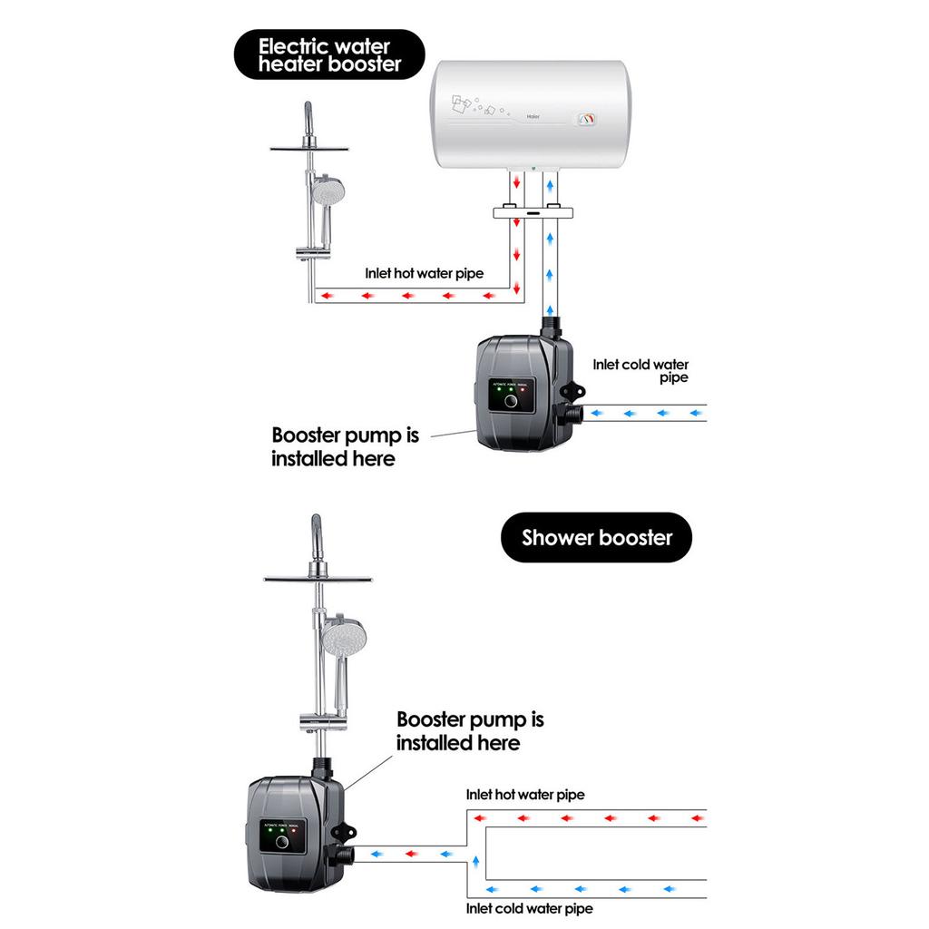 Pompe Booster Domestique Automatique 24V Standard Européen/Américain Pompes à Pression Installation Simple pour une Pression d'Eau Stable