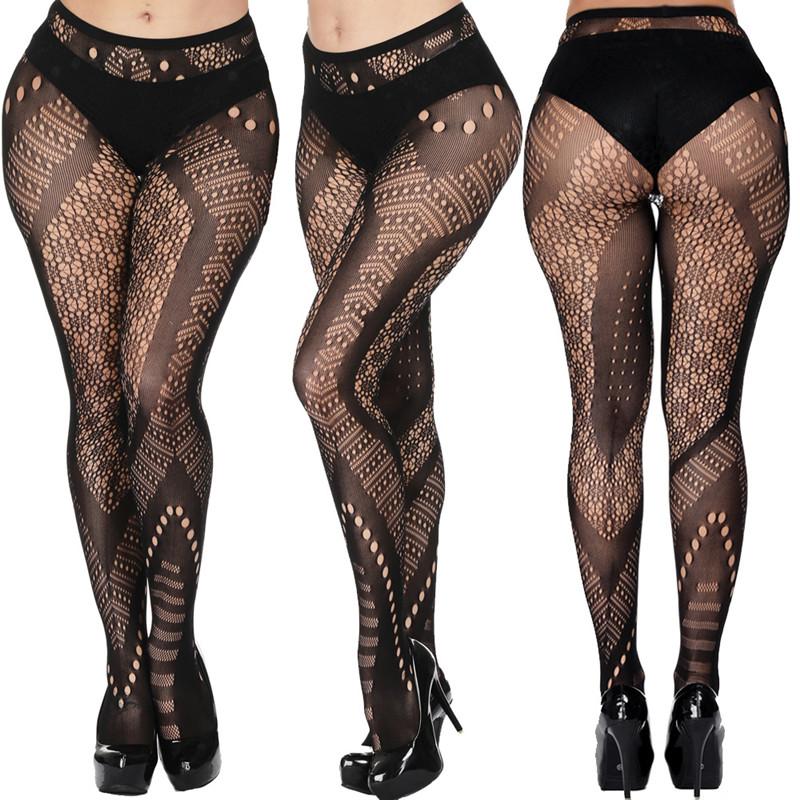 Grote Maten Vrouwen Visnet Kousen Vrouwen Bodystocking Sexy Lingerie Dames Erotische Lingerie Sex Body Kousen Van Grote Maat Strak