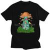 Fashion Ufo Shrooms T Shirt Men Short Sleeved Magic Mushroom Psilocybin Tshirts Casual Tee Preshrunk Cotton Tshirt Andise
