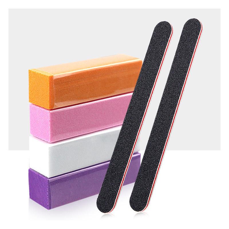 Rood Hart Zwart Zand Geurloze Nagelknipper en Polijstblok - Dubbelzijdig voor Vormgeven & Polijsten.