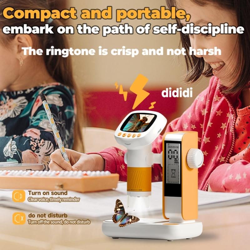 Portable USB Digital Microscope 8 Adjustable LED Light With 2 Inch Screen For Kids Science Exploration Educational Tool