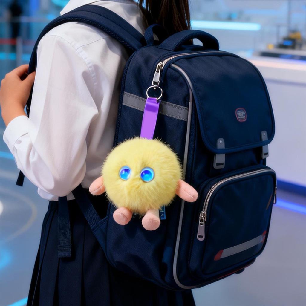 Intelligentes Plüschtier, Interaktives Kuscheltier mit 66 Sprachen Sprachchat, Niedliches Pom-Pom-Plüschtier für Kinder & Erwachsene, Pädagogisches Sprachenlernen