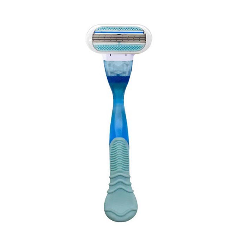 Premium Women's Manual Razor with Three-Layer Anti-Scratch Ultra-Thin Blade for Underarm and Leg Hair Removal