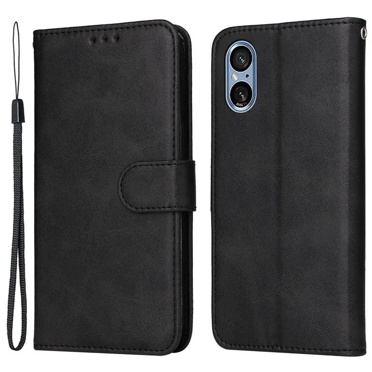 

Для Sony Xperia 5 V кожаный чехол-кошелек с подставкой и держателем для карт