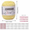 Medium-Thin Cotton Yarn Anti-Pilling Crochet Yarn Premium Hand Knitting Yarn  DIY Needlework
