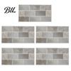 Oil Proof Wall Stickers for Bathroom 5Pcs Vintage Brick Tile Stickers, Waterproof Oil?Proof Wallpaper, Peel Sheets Kitchen & Stick Backsplash Living