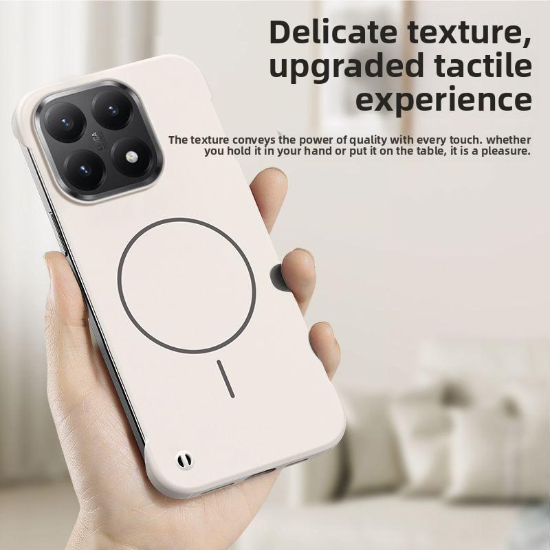 Original For Magsafe Ultrathin Frameless Phone Case For Xiaomi 15T 14T Pro 17 Pro Max POCO X8 ProMax F8 Ultra M8 Pro Matte Cover