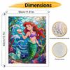Disney Oil Painting Hand Painting Coloring Painting Mermaid Handmade Diy Home Decoration Gift