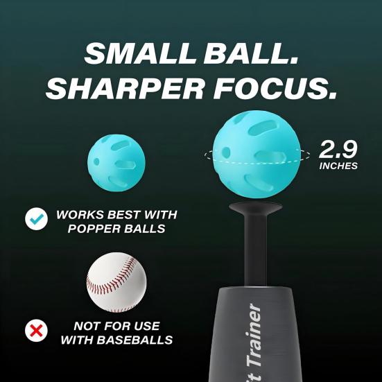 Yousheng Pop-up Trener Uderzeń Baseballowych z 3 Piłkami, Mini Podstawka do Uderzeń Baseballowych dla Idealnego Huśtania, Sprzęt do Treningu Uderzeń Baseballowych Bez